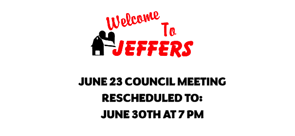 reschedule city council meeting June 30, 7PM